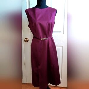 Louis Ferauld Purple Sleeveless Dress Aize 10